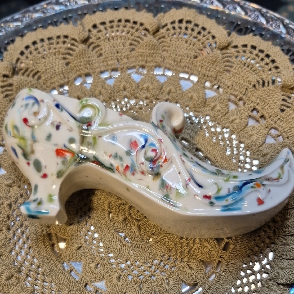 Colorful Ceramic Splatterware Shoe - Picture 7 of 10